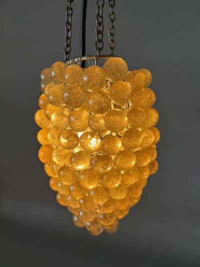 Mid Century Glass Beads Pendant Light c1950’s Ceiling Light Antique Lighting 3