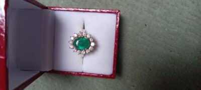 COLOMBIAN EMERALDS RING& EARINGS. Bought in 2007. GREAT ITEMS