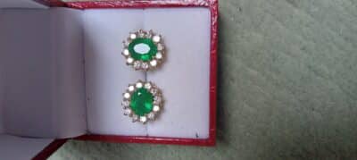 COLOMBIAN EMERALDS RING& EARINGS. Bought in 2007. GREAT ITEMS - Image 2