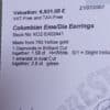 BEAUTIFUL COLOMBIAN/DIAMOND RING & EARRINGS. BOUGHT 2007. - Image 6