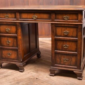 Edwardian Walnut Pedestal Desk SAI2337 Antique Furniture