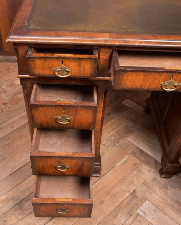 Edwardian Walnut Pedestal Desk SAI2337 - Image 9