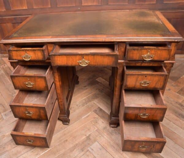 Edwardian Walnut Pedestal Desk SAI2337 - Image 11