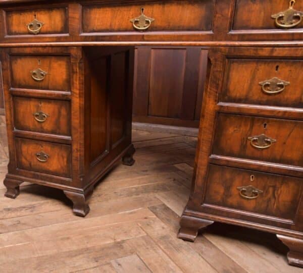 Edwardian Walnut Pedestal Desk SAI2337 - Image 12