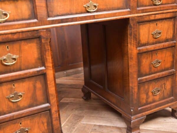 Edwardian Walnut Pedestal Desk SAI2337 - Image 13