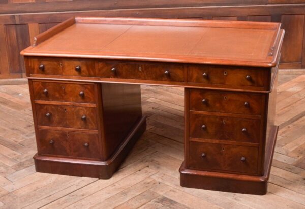 Victorian Mahogany Pedestal Desk SAI2102 Antique Furniture 3