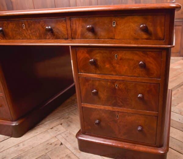 Victorian Mahogany Pedestal Desk SAI2102 Antique Furniture 9
