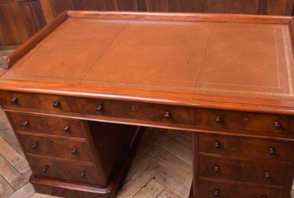 Victorian Mahogany Pedestal Desk SAI2102 Antique Furniture 7