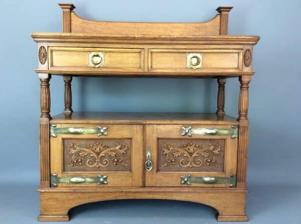 Arts & Crafts Sideboard Buffet c1900 Buffet Antique Cupboards 5