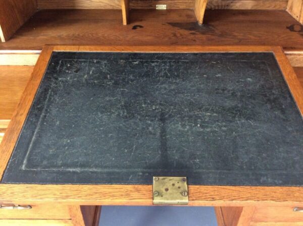 Arts & Crafts Stones Patent Oak Writing Desk James Phillips & Sons Antique Desks 9