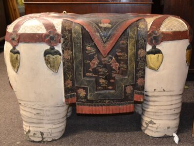 19th Century Oriental Elephant Seats Antique Stools 9