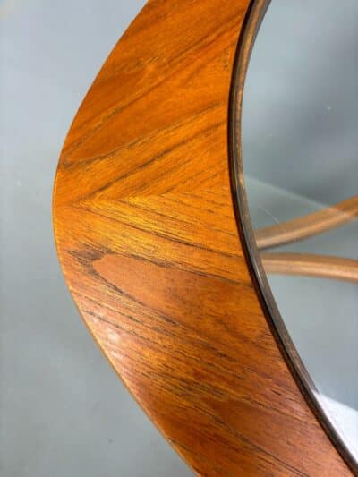 Mid Century Teak & Glass Coffee Table - Image 4