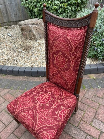 George Faulkner Armitage ‘Sunflower’ Chair c1880 aesthetic movement Antique Chairs 12