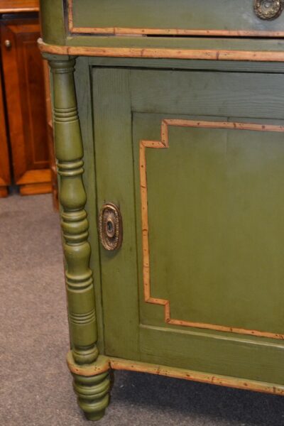 Regency painted Chiffonier with bamboo detail Antique Cabinets 8