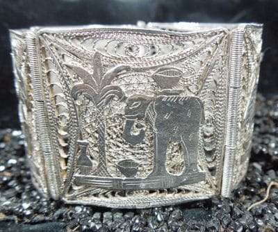 Egyptian Filligree Silver Bracelet - Image 5