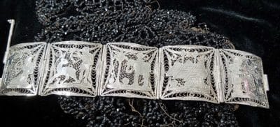 Egyptian Filligree Silver Bracelet