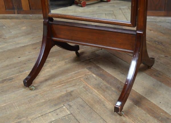 Edwardian Mahogany Cheval Mirror SAI2866 - Image 3