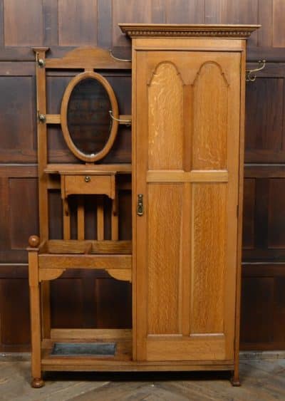 Edwardian Scottish Oak Hall Stand/robe SAI3090 - Image 15