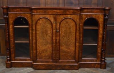 Victorian Walnut Bookcase/ Display Cabinet SAI3311 Victorian Antique Bookcases 6