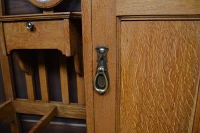 Edwardian Scottish Oak Hall Stand/robe SAI3090 - Image 8