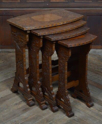 Oriental Nest Of Four Tables SAI3354 antique table Antique Furniture 4