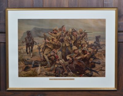 Chromolithograph "All That Was Left Of Them" By R C Woodville SAI3363