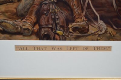 Chromolithograph "All That Was Left Of Them" By R C Woodville SAI3363 - Image 3