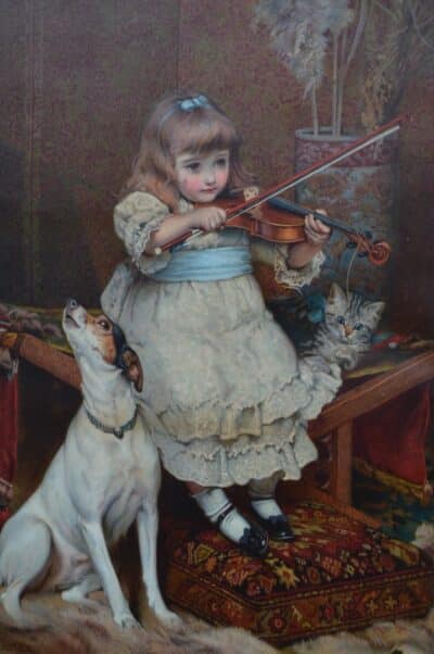 Charles Burton Barber Chromolithograph SAI3365 Fine Paintings Antique Art 5