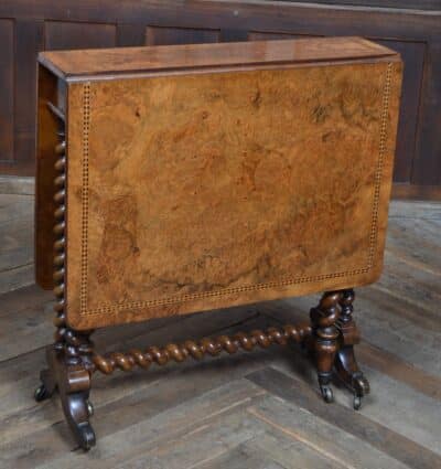 Victorian Walnut Sutherland Table SAI3356 Burr, Walnut, Antique Tables 3