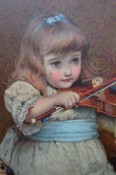 Charles Burton Barber Chromolithograph SAI3365 Fine Paintings Antique Art 8