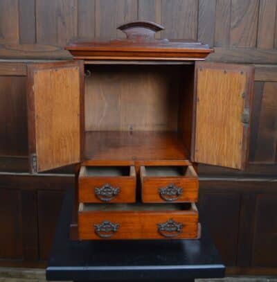 Edwardian Miniature Mahogany Wardrobe SAI3385 miniature Antique Wardrobes 7