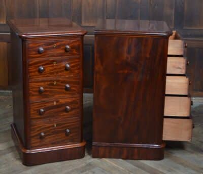 Pair Of Victorian Mahogany Bedside Drawers SAI3367 chest of drawers Antique Chest Of Drawers 13