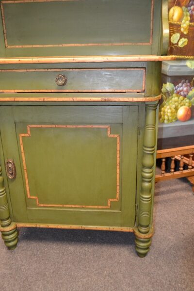 Regency painted Chiffonier with bamboo detail Antique Cabinets 9