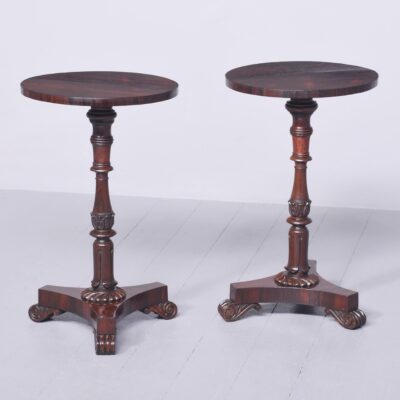 Rare Pair of William IV Circular Rosewood Occasional Tables Antique tables UK Antique Tables 3