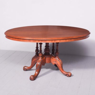 A Mid-Victorian Mahogany Oval Top Breakfast Table Antique tables UK Antique Tables 8