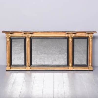 Regency Gilded Tryptic Mirror