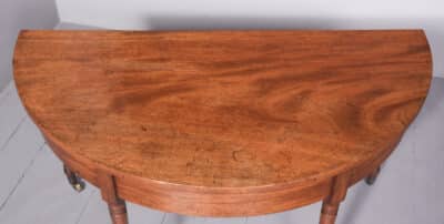 Pair of Large George III Demi-Lune Tables demi lune Antique Tables 10