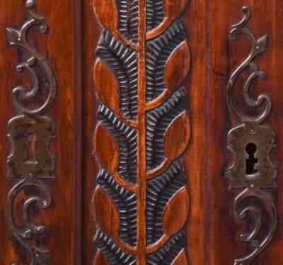 Unusual French, Tall Inlaid Fruitwood Dresser with Lovely Colour and Patina - Image 8