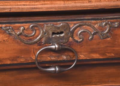 Unusual French, Tall Inlaid Fruitwood Dresser with Lovely Colour and Patina - Image 11