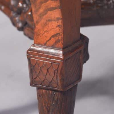 Rare, Victorian Outsized, Fine-Quality Mahogany Duet Stool antique stool Antique Stools 7