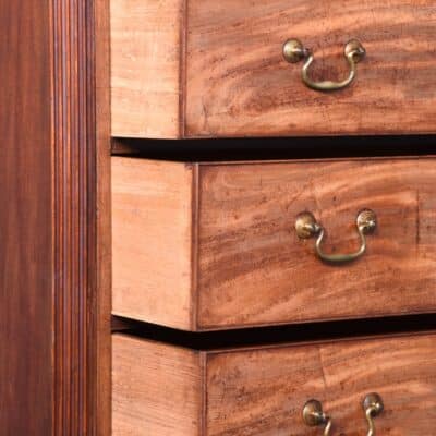 Chippendale Period Secretaire Chest on Chest antique chest Antique Chest Of Drawers 9