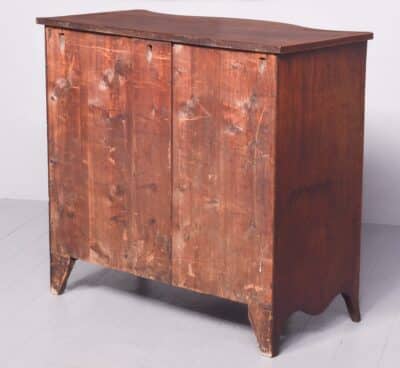 George III Serpentine Fronted Figured Mahogany Chest of Drawers 18th century Antique Chest Of Drawers 12