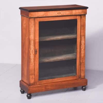 Victorian Walnut and Marquetry Inlaid Pier Cabinet Antique Cabinet Antique Cabinets 3