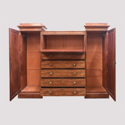 George IV Mahogany Combination Wardrobe/Chest antique chest of drawers Antique Wardrobes 4