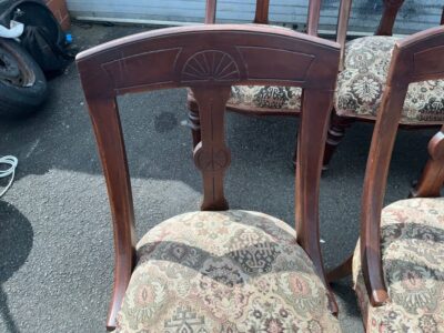 Dining chairs, set of six Victorian mahogany chairs Antique Chairs 4