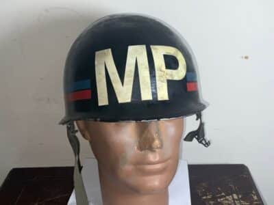 Vietnam USA Military Police Officers Helmet Military & War Antiques 3