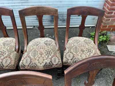 Dining chairs, set of six Victorian mahogany chairs Antique Chairs 6