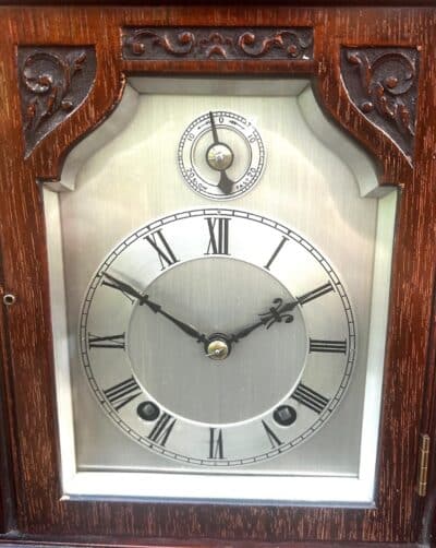 Antique Mahogany Quarter Striking Ting Tang Movement Bracket Clock Antique bracket clock Antique Clocks 7