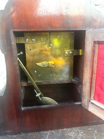 Antique English Single Fusee Bracket Clock Anderson Lyall Place 8 Day Fusee Mantel Clock - Image 10