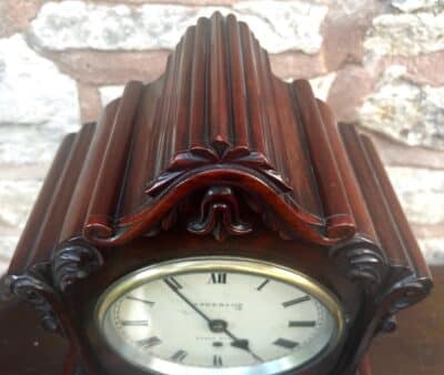 Antique English Single Fusee Bracket Clock Anderson Lyall Place 8 Day Fusee Mantel Clock - Image 13